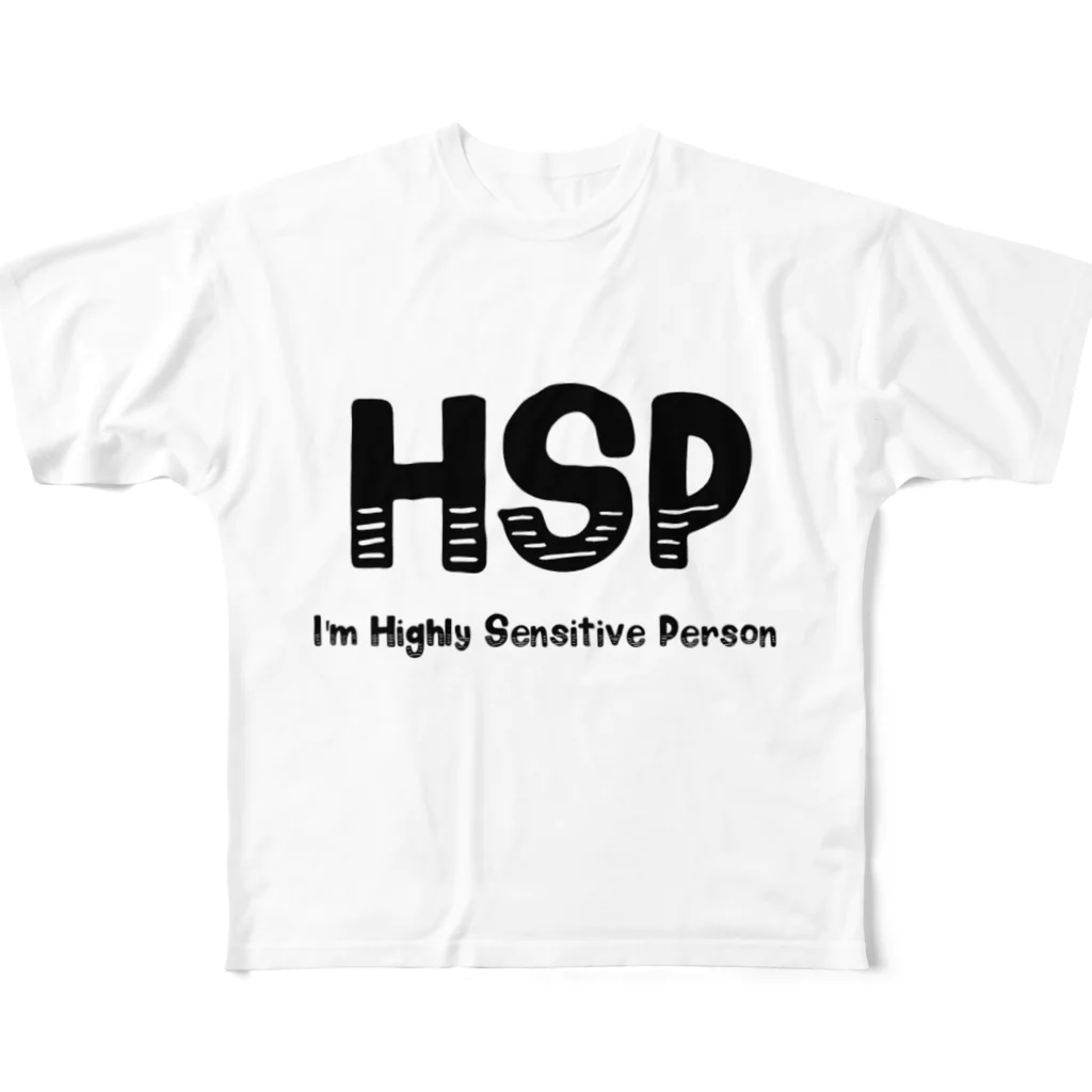 Darkness and individualityのHSP(背面文字あり) フルグラフィックTシャツ