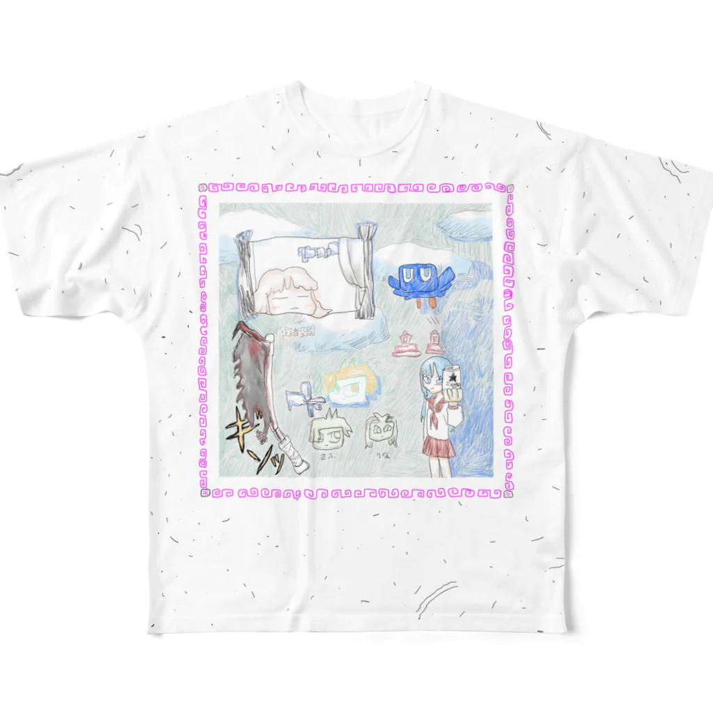 FUKUSHICHIHIROのテンプル All-Over Print T-Shirt