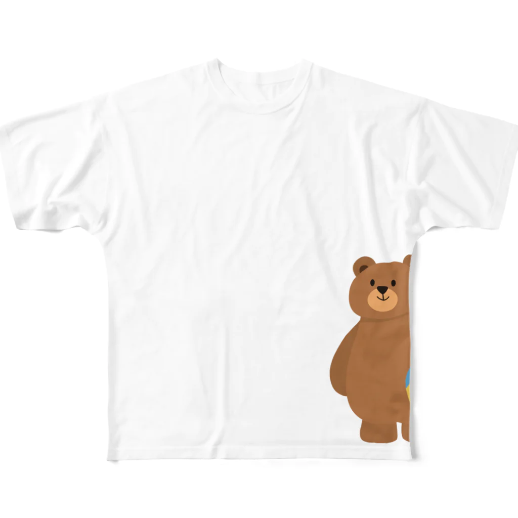 BEARGUNDYのカナヅチ克服 フルグラフィックTシャツ