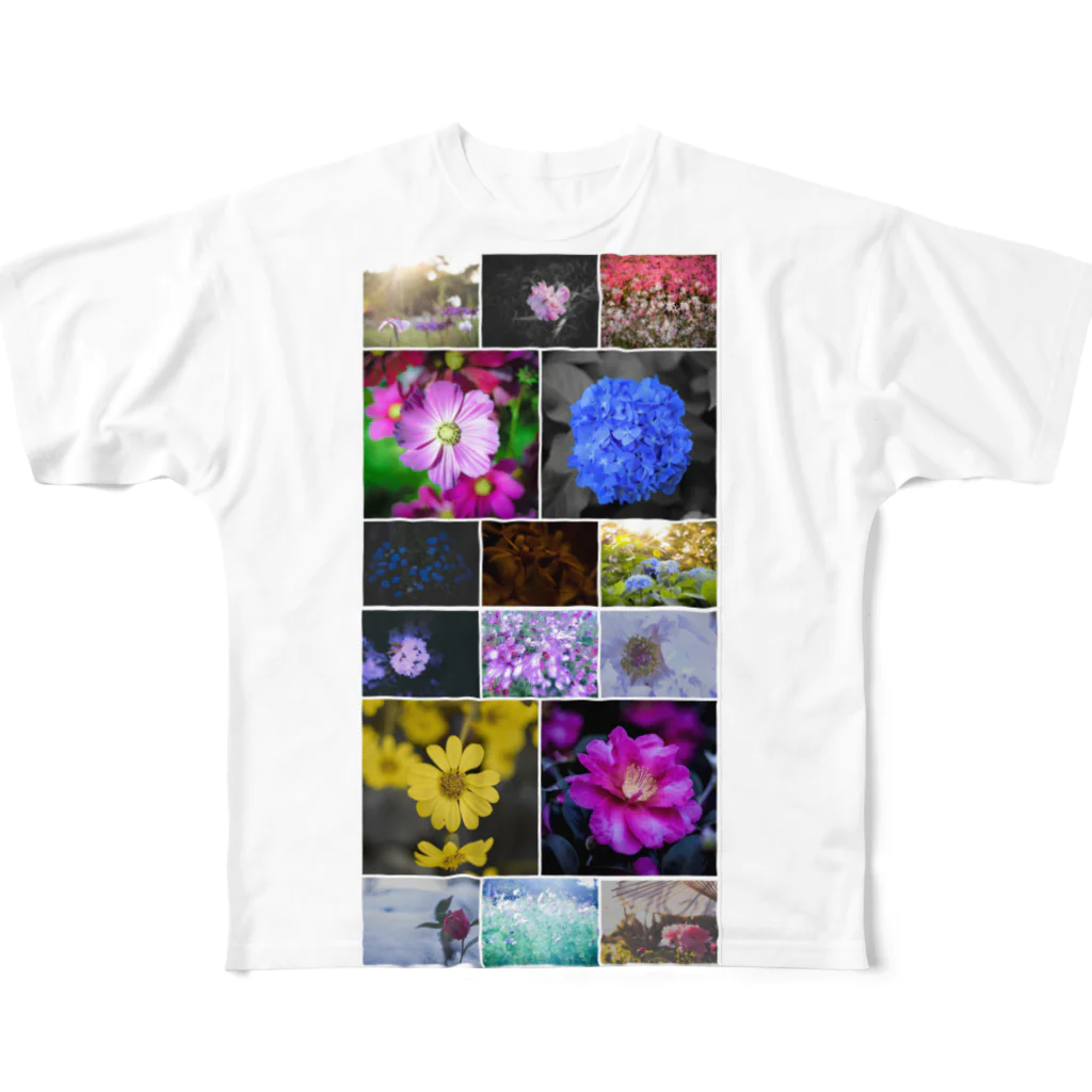 alligator_artのお花の写真集 All-Over Print T-Shirt