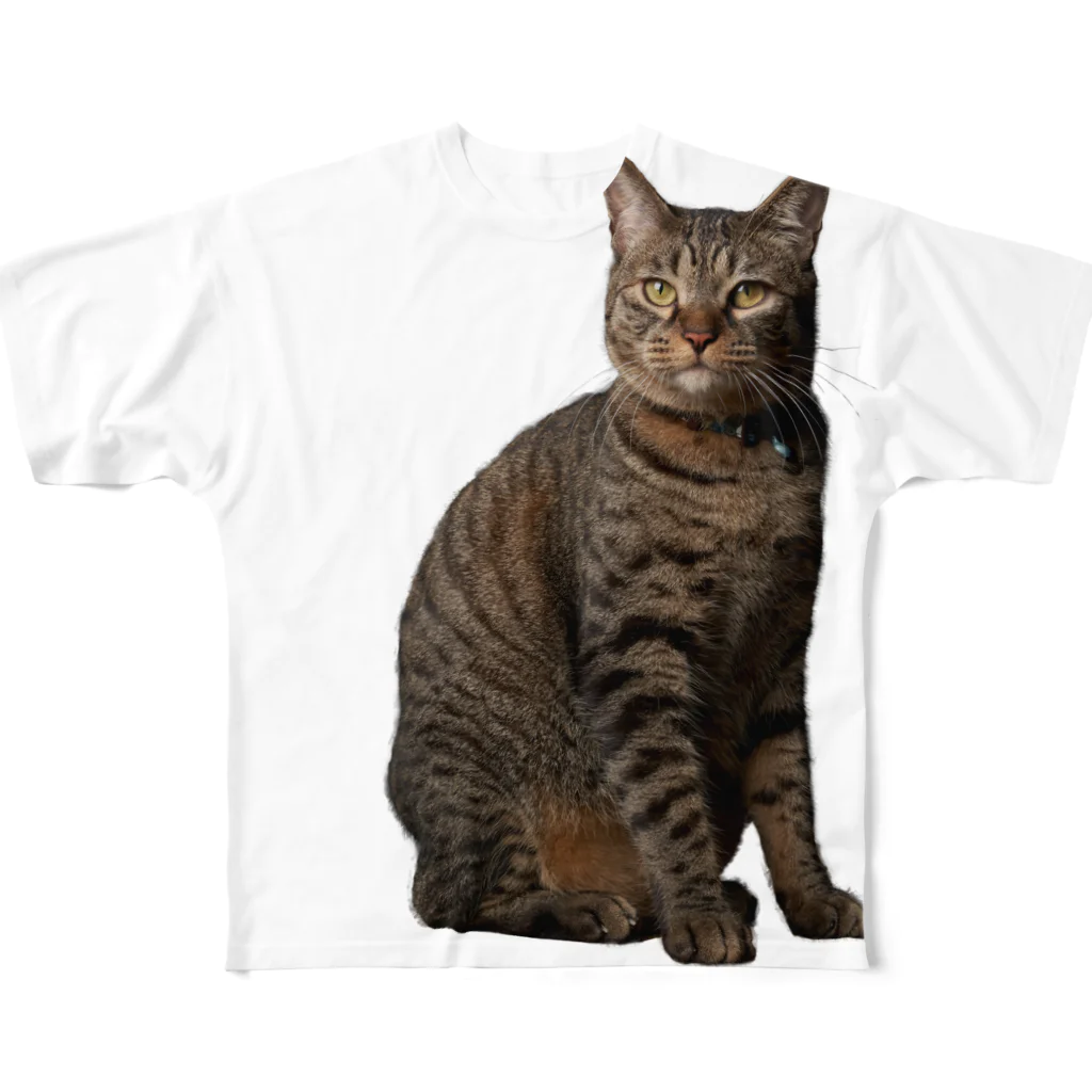 注文の多い喫茶店　虎猫軒のtoraneko「にゃたろう」BIG フルグラフィックTシャツ