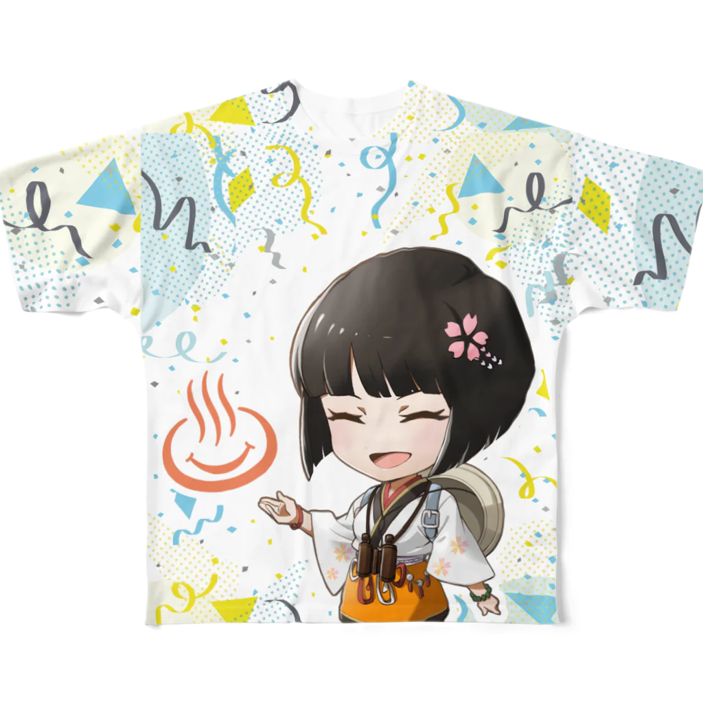 温泉旅館 七沢荘【公式】のななみちゃん All-Over Print T-Shirt