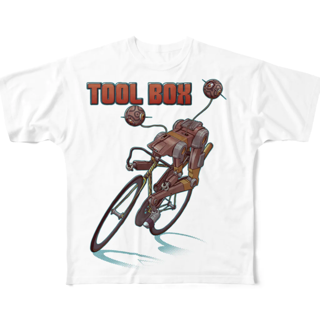 nidan-illustrationの"TOOL BOX" フルグラフィックTシャツ