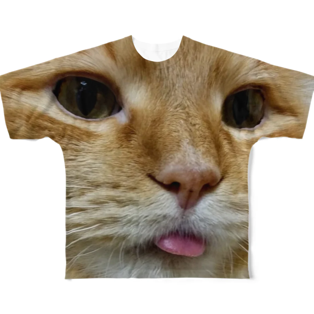 テレンスリーの超限定・猫ペロリンチョ フルグラフィックTシャツ