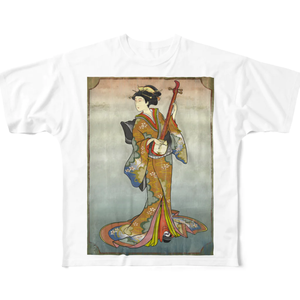 nidan-illustrationの"美人画" 2-#1 フルグラフィックTシャツ