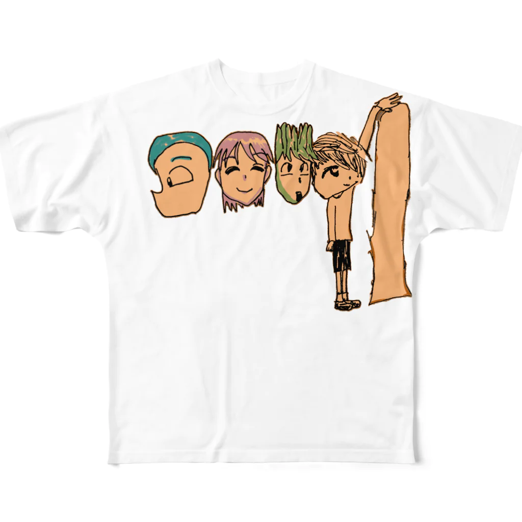 FUKUSHICHIHIROのheads フルグラフィックTシャツ