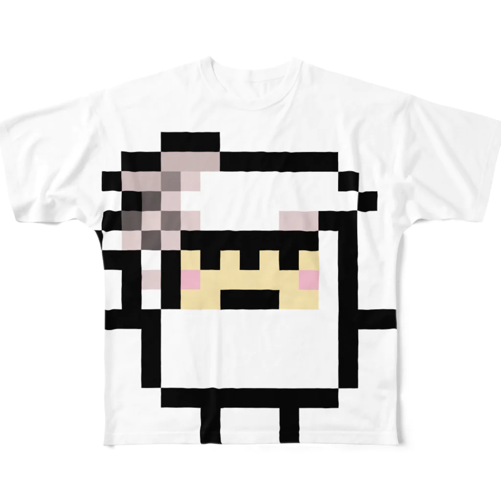 GRADUCAのPixelArt スシスッキー イカゲソ フルグラフィックTシャツ