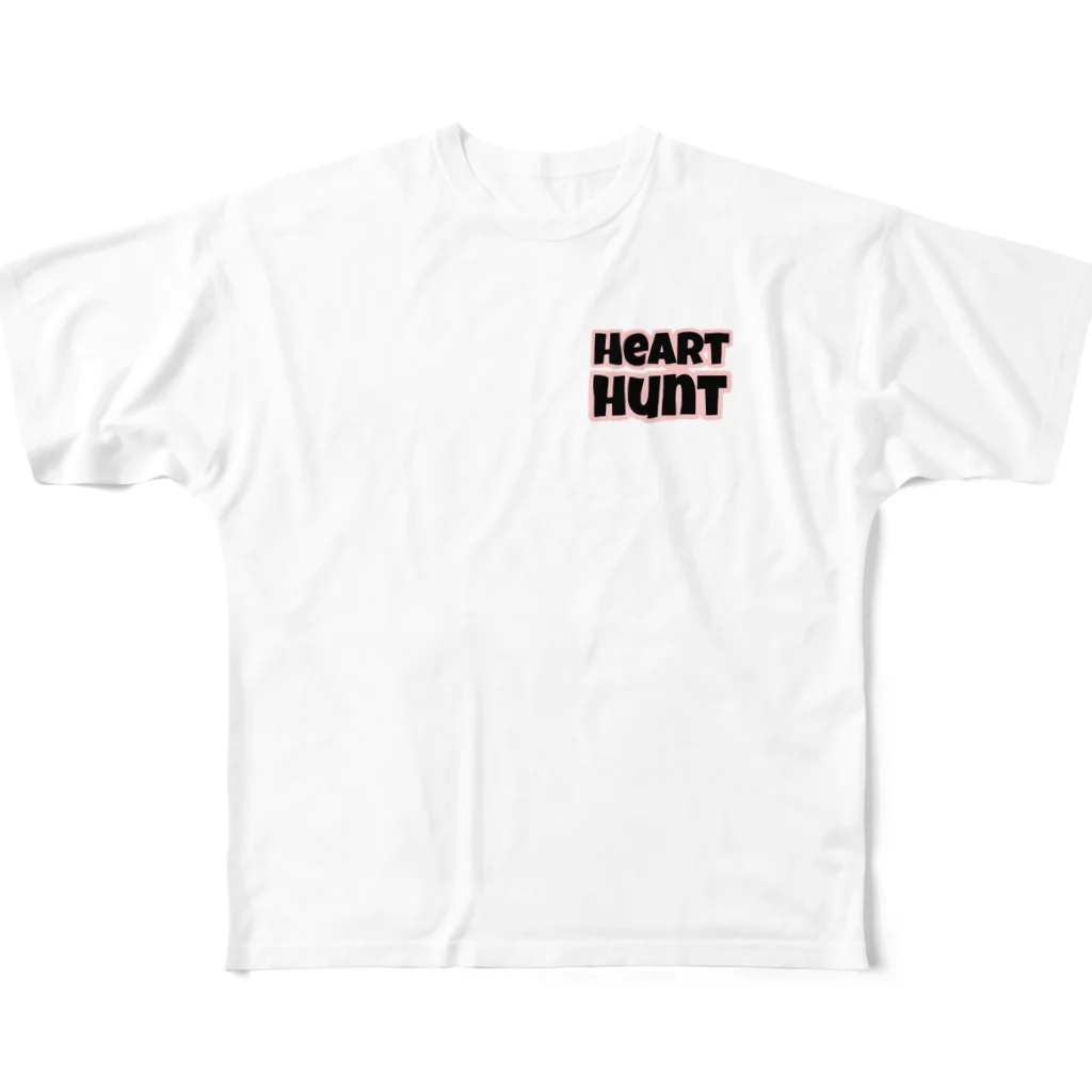 老いのひとのhearthunt フルグラフィックTシャツ