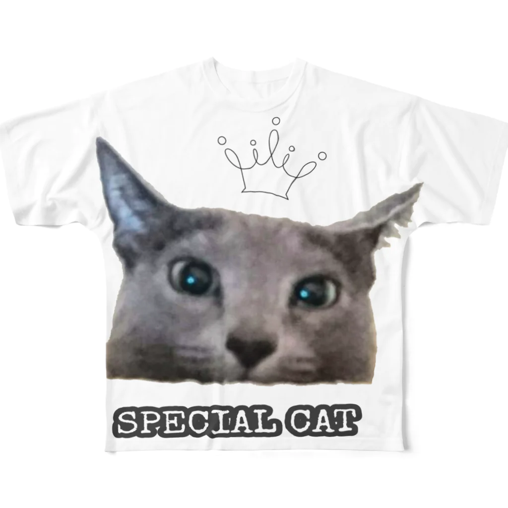 CAT CROWNのひょっこりるぅ フルグラフィックTシャツ