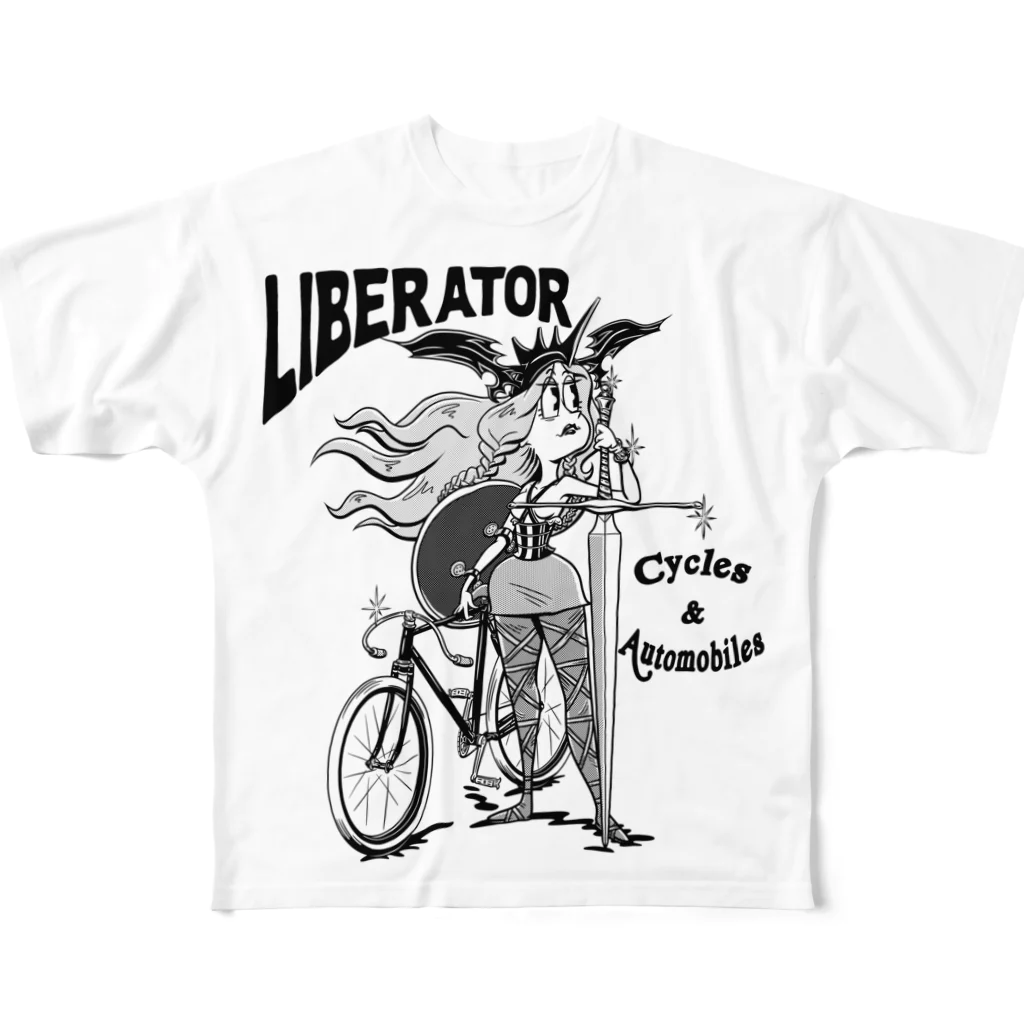 nidan-illustrationの“LIBERATOR” フルグラフィックTシャツ