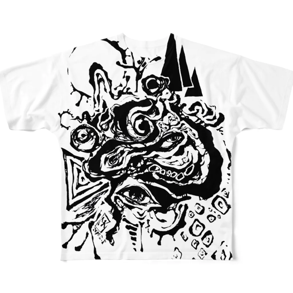 六の蛙 All-Over Print T-Shirt