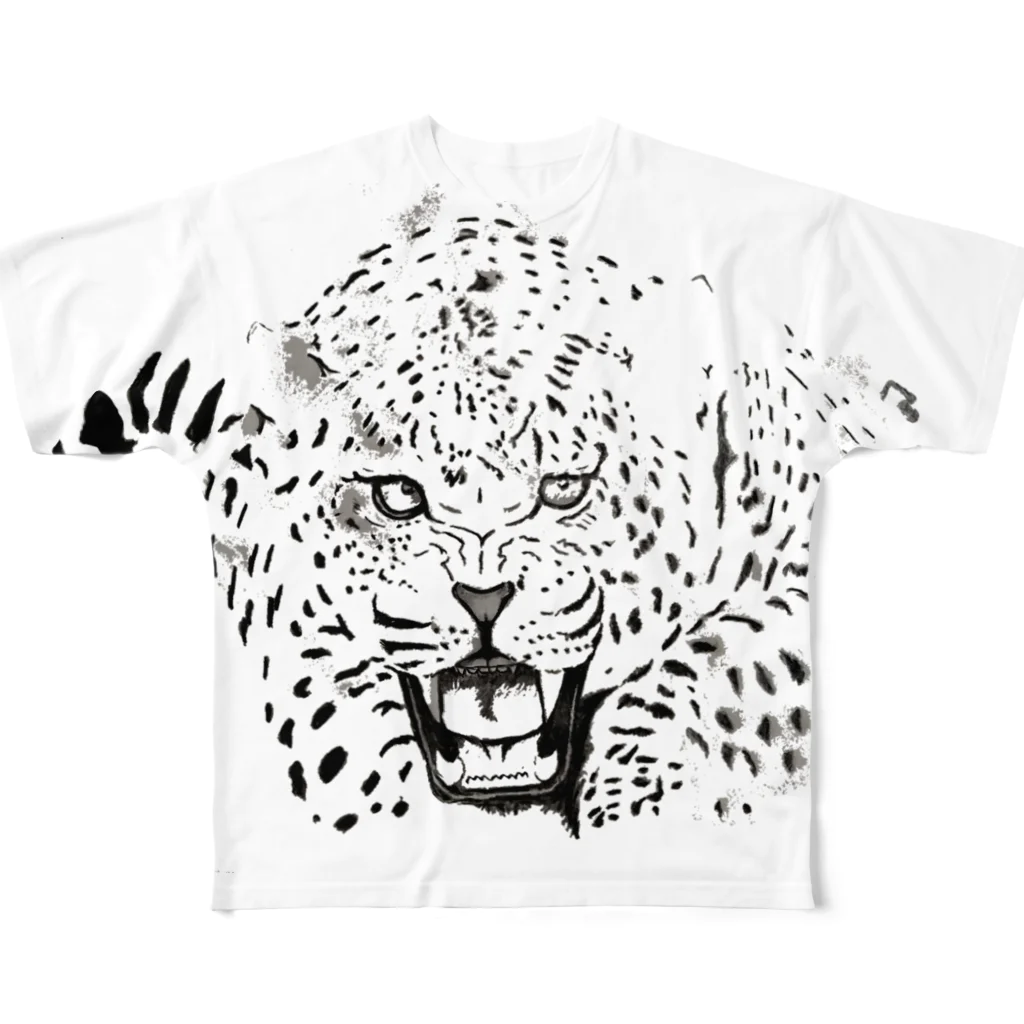 健康体のヒョウ柄 All-Over Print T-Shirt