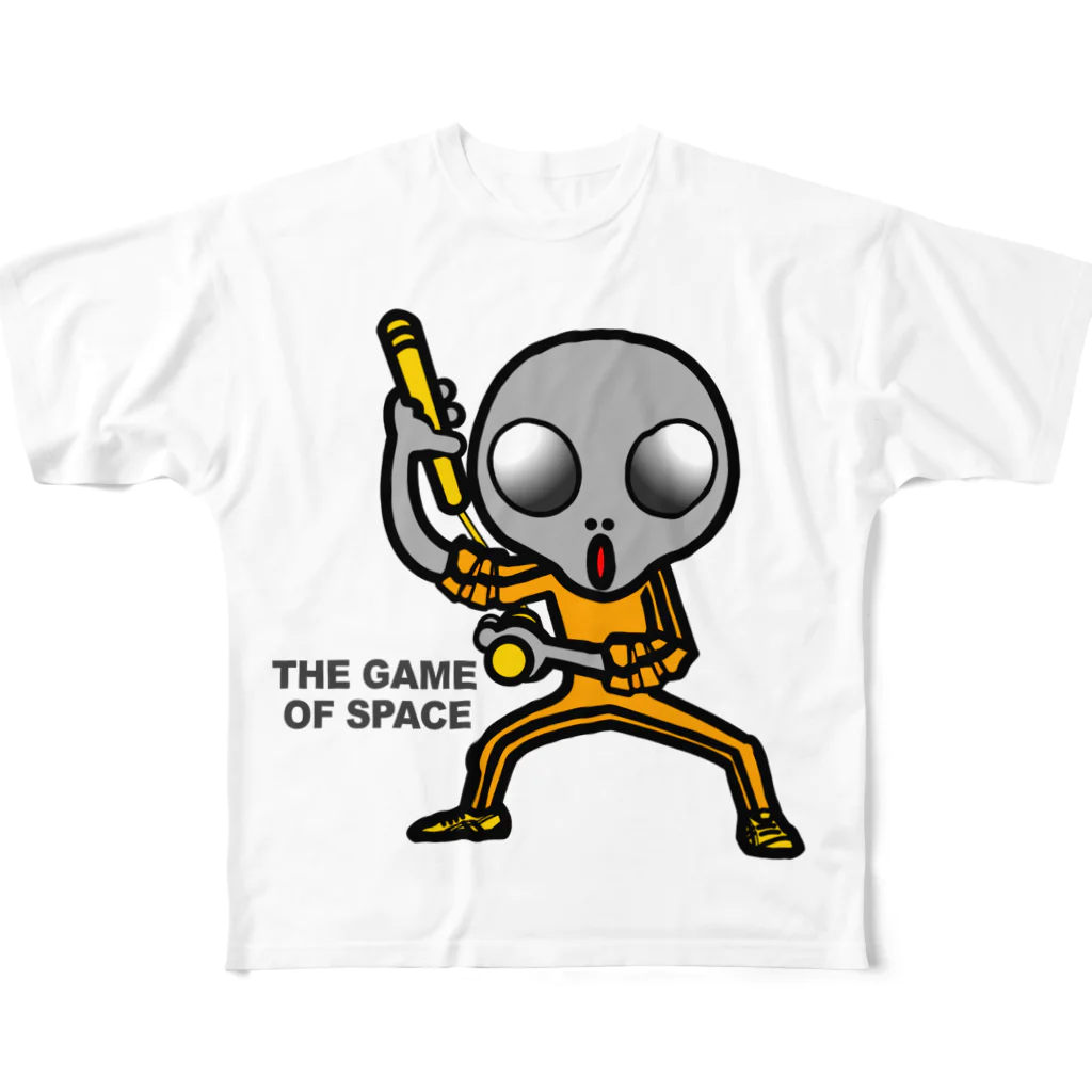 オリジナルデザインTシャツ　SMOKIN'の宇宙遊戯 ヌンチャクバージョン2 All-Over Print T-Shirt