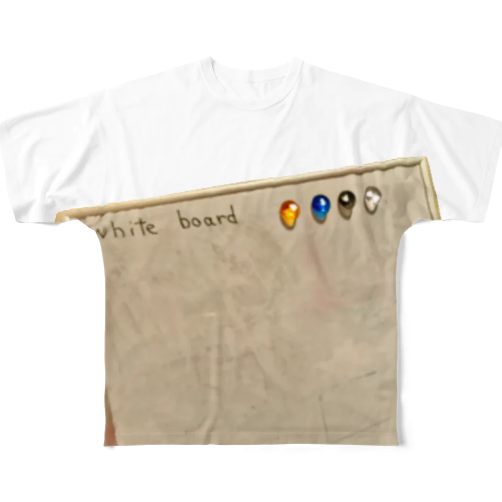FutaseKuroのwhite boardの遺跡 All-Over Print T-Shirt