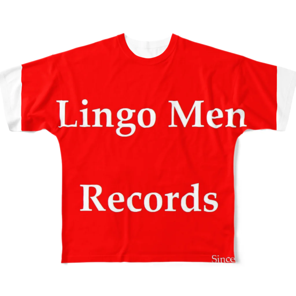 FCS Entertainmentの#Lingo_Men_Records All-Over Print T-Shirt