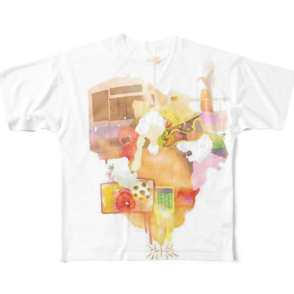 許されないまたたびのほにゃらら All-Over Print T-Shirt