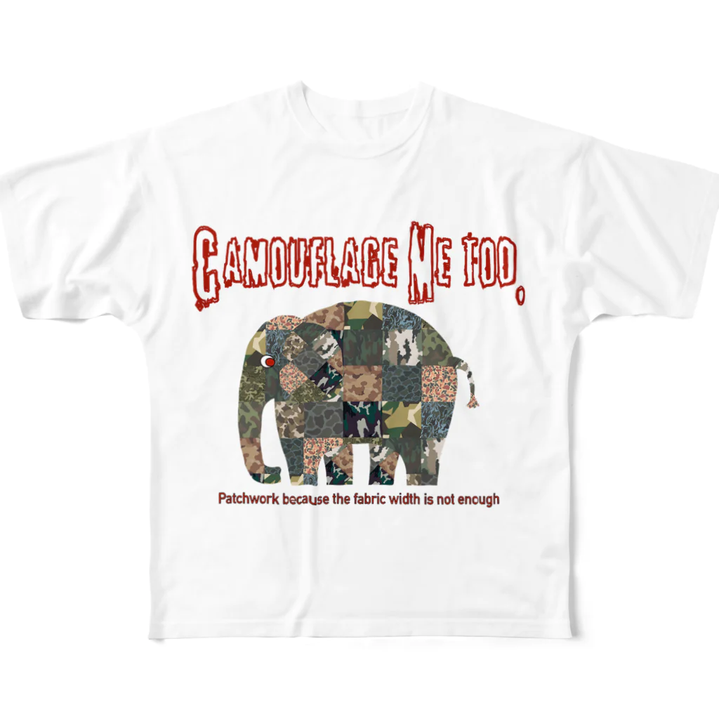 alt_203のCamouflage Me too フルグラフィックTシャツ