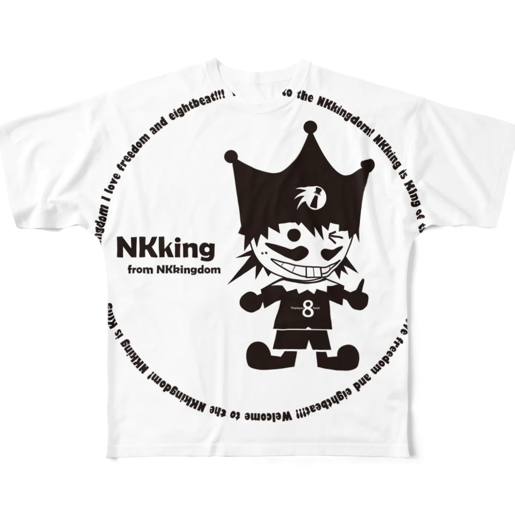 THENATURALKILLERSオンデマンドのNKKING フルグラフィックTシャツ