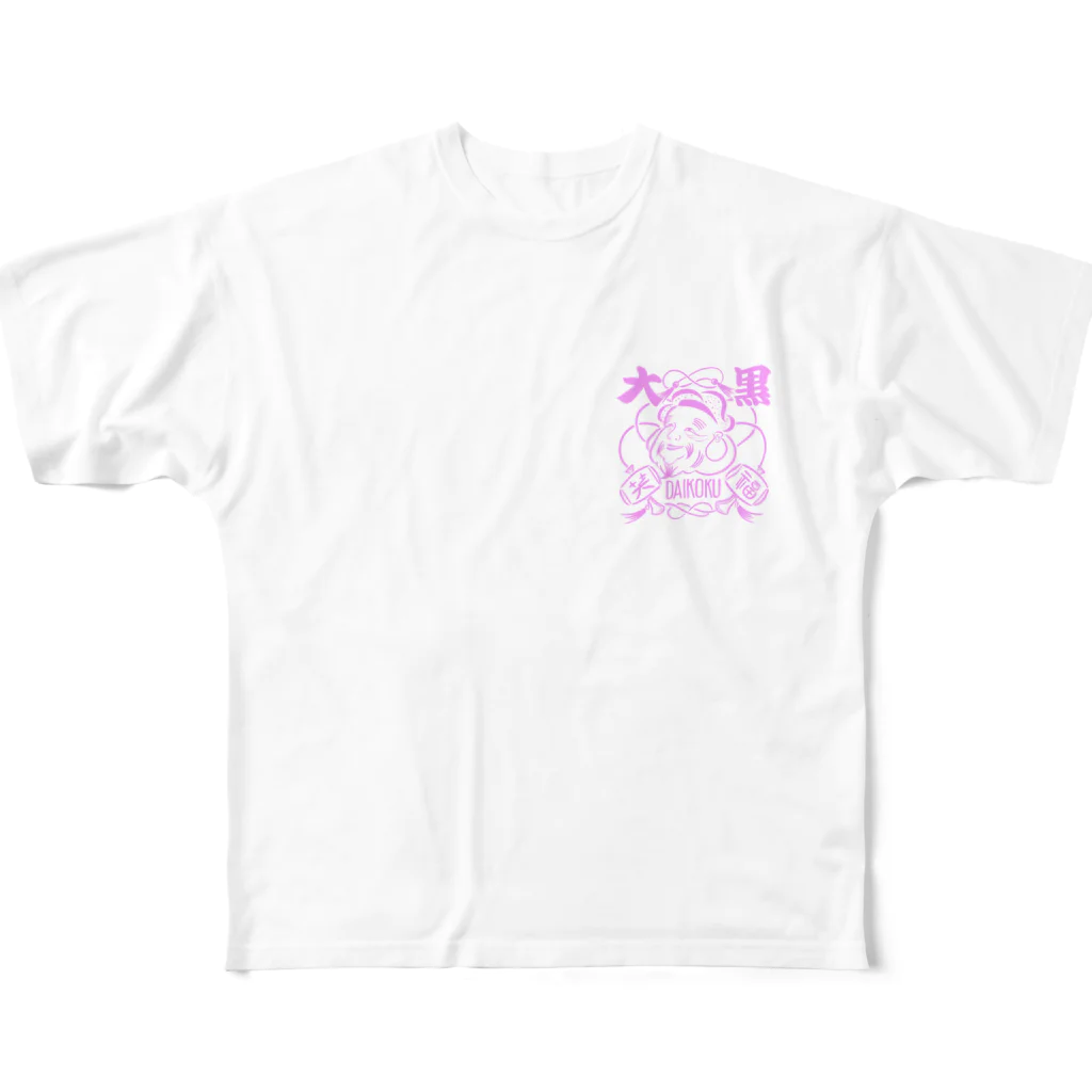 Paint Thankyouの開運Tシャツ　DAIKOKU All-Over Print T-Shirt