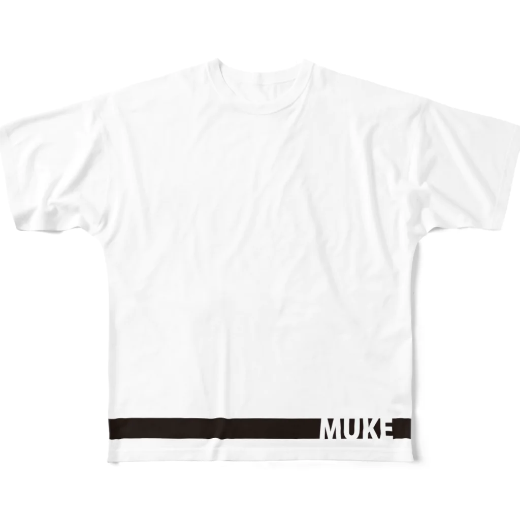 MUKEの月 フルグラフィックTシャツ