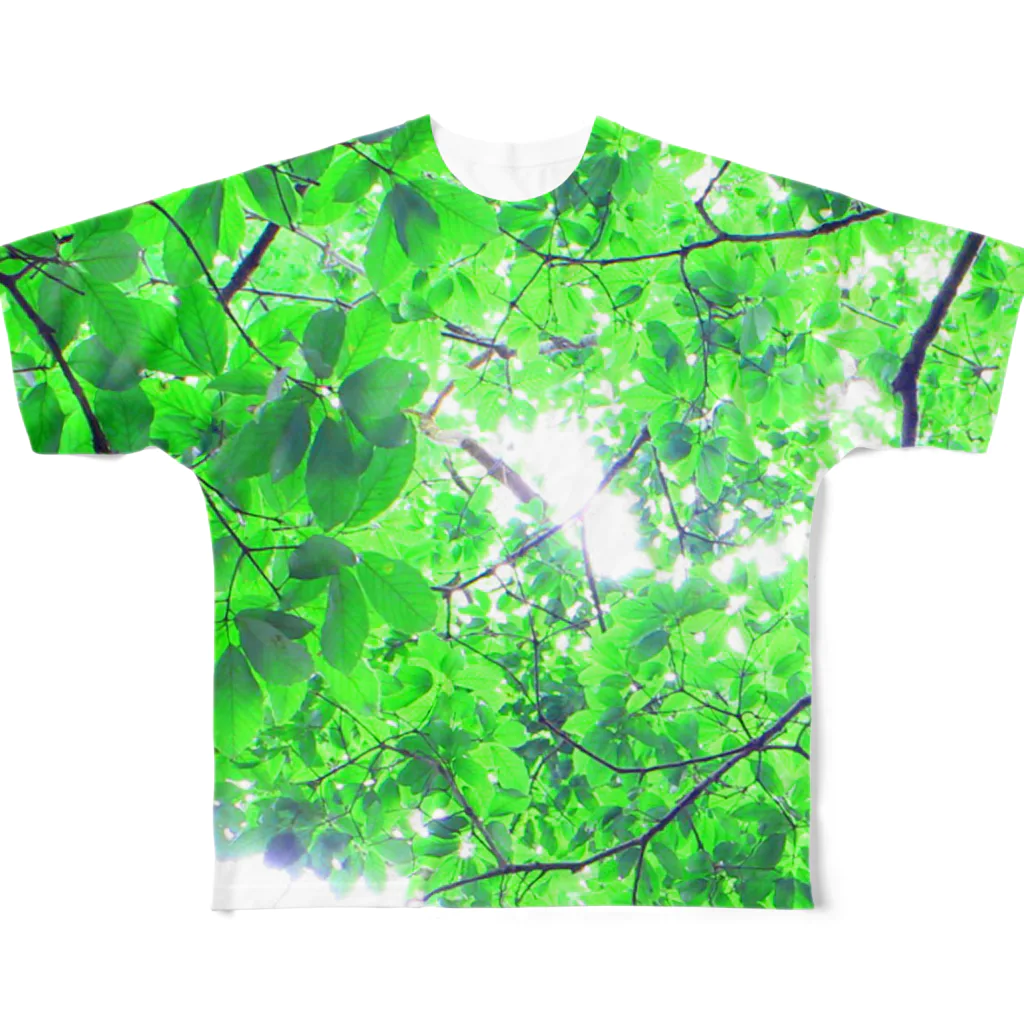 fée de la roseのVert frais フルグラフィックTシャツ