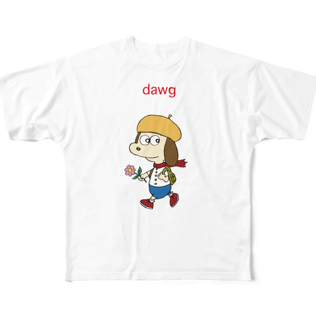 dawgのdawg フルグラフィックTシャツ