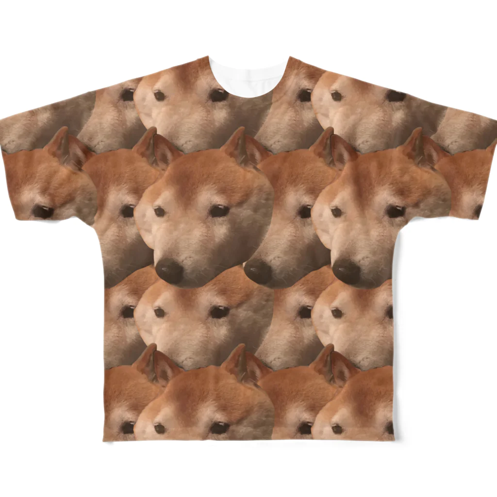 godzillaの犬の顔 All-Over Print T-Shirt