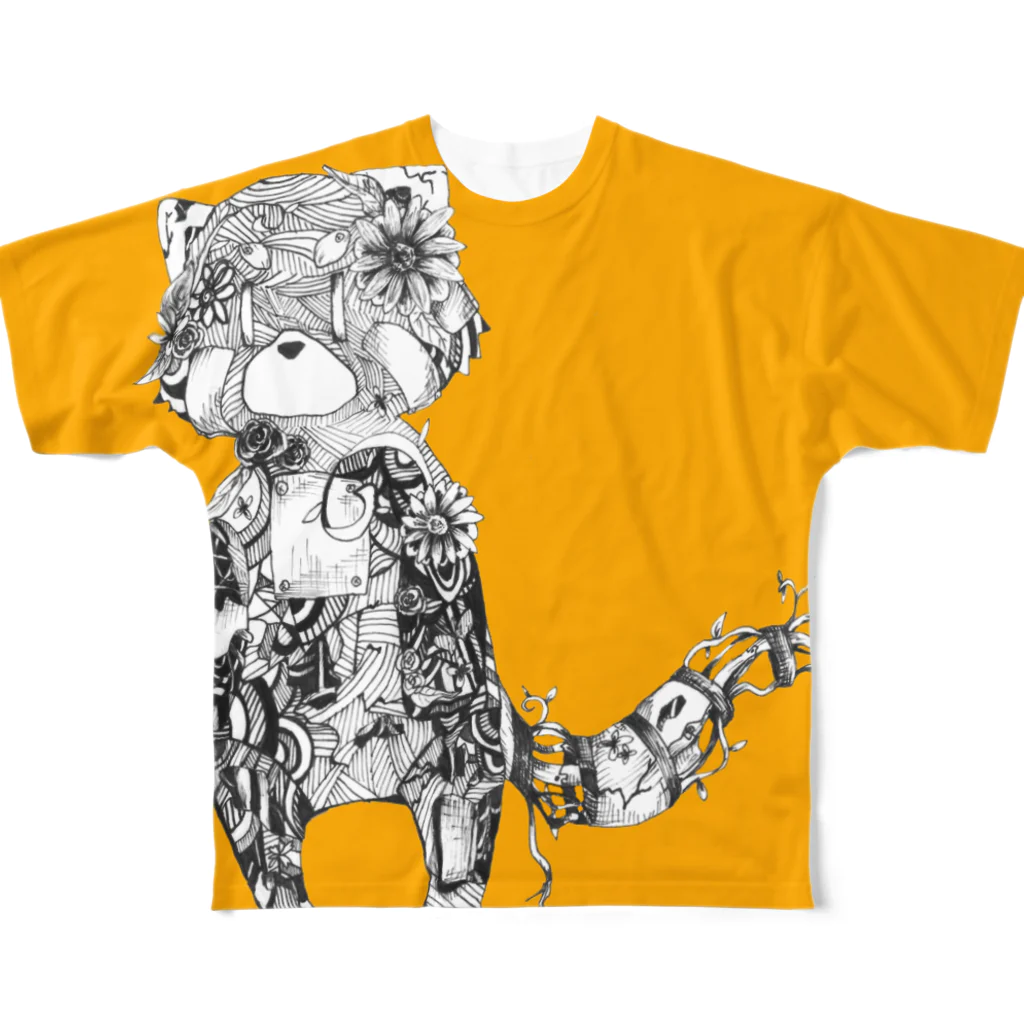 宇佐原うさ。の機械レッサーパンダ All-Over Print T-Shirt