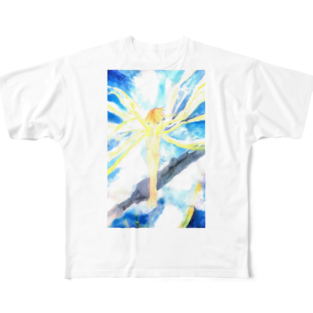 白昼社制作部の戦場の風使い（ロゴ無し ver.1） All-Over Print T-Shirt