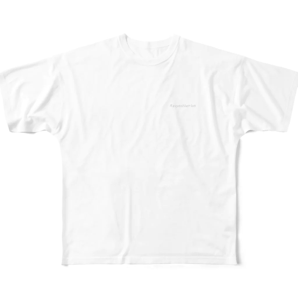 ひろし。のTシャツ屋さんのフォントシリーズ, RはReconciliation 01。 All-Over Print T-Shirt