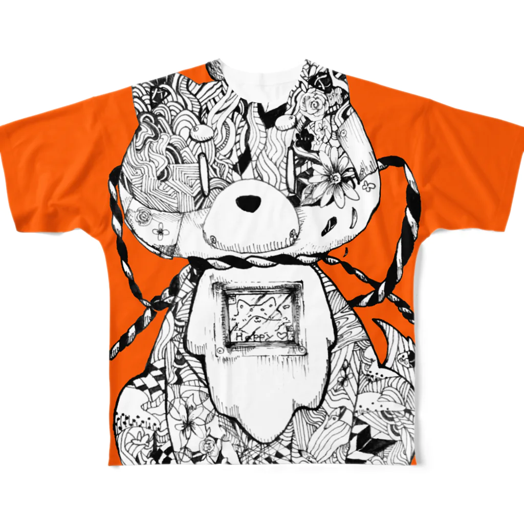 宇佐原うさ。の機械イヌ All-Over Print T-Shirt