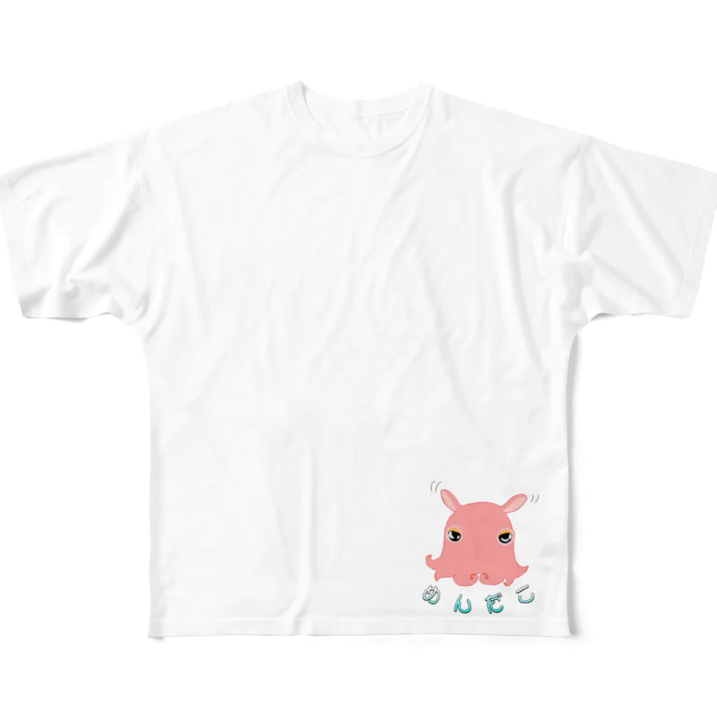 LalaHangeulの深海のアイドル「メンダコさん」 All-Over Print T-Shirt