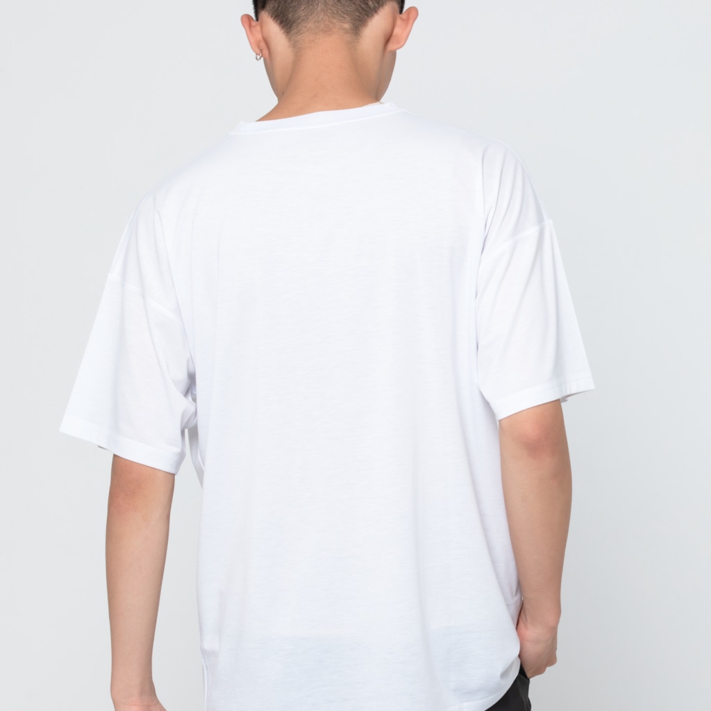 LONESOME TYPE ススのビールジョッキ🍺(猫) All-Over Print T-Shirt :model wear (back)