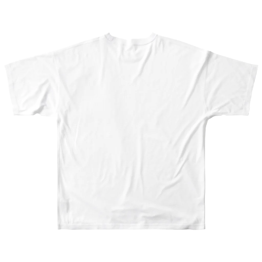 ウクライナ支援_Sachanのウクライナの民族衣装ヴィシヴァンカ風模様（縦長） All-Over Print T-Shirt :back