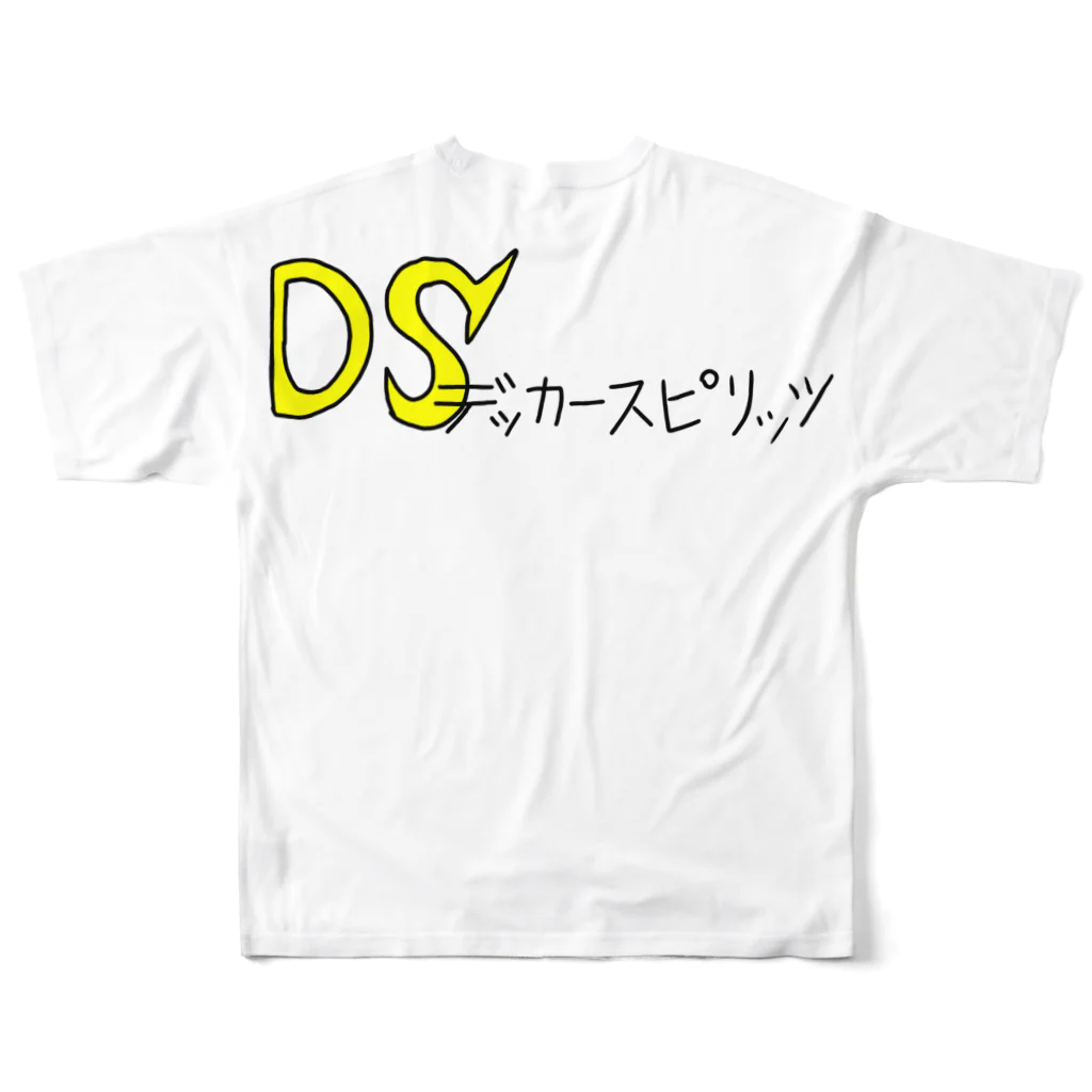 gatsukichi1201のデッカースピリッツ フルグラフィックTシャツの背面