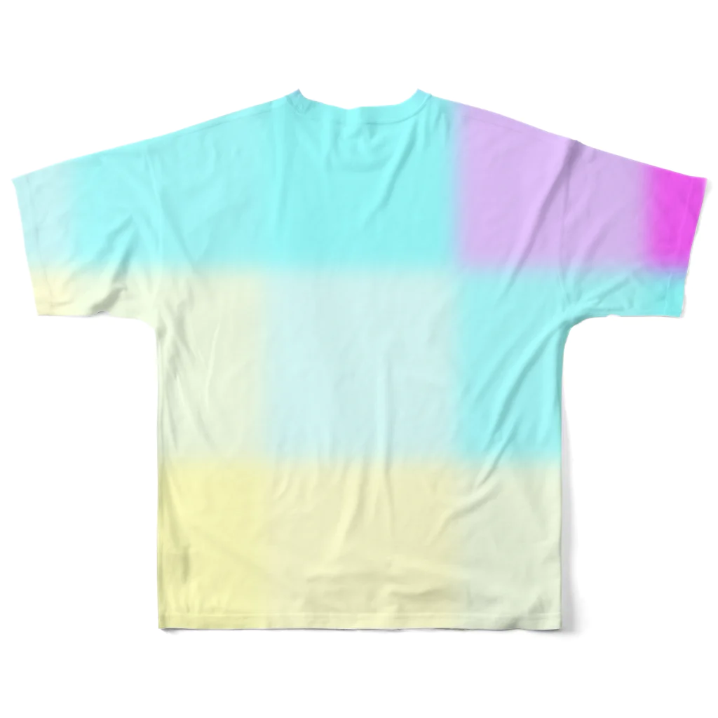 絲yun. ⇄ Syun.の🐰2NI🥕　close-up〈color〉 All-Over Print T-Shirt :back