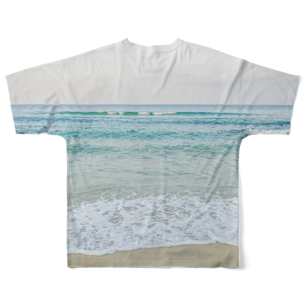 ritoufanの夕方の海 All-Over Print T-Shirt :back