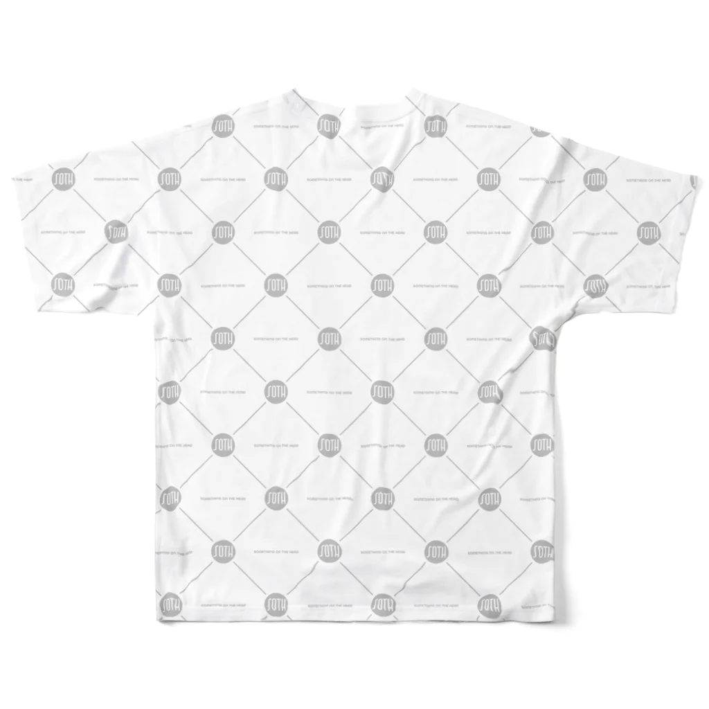 SOMETHING ON THE HEADのウォーターマークT All-Over Print T-Shirt :back