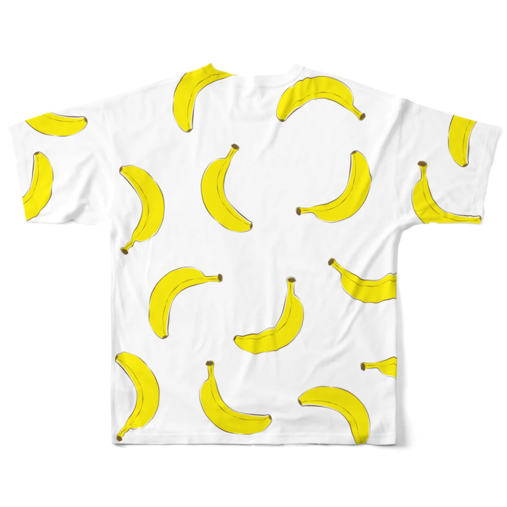 pupilla caffèのそんなバナナ！ All-Over Print T-Shirt :back