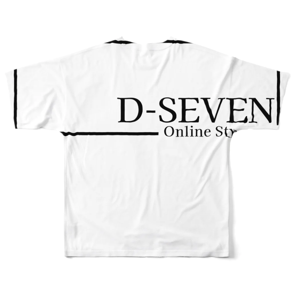 D-SEVEN　公式オンラインショップのD-SEVEN BL フルグラフィックTシャツの背面