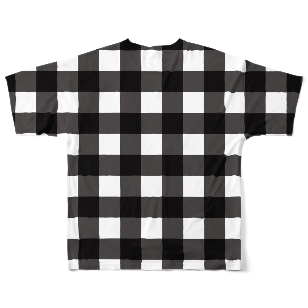 akatsuki-designの弁慶格子 フルグラフィックTシャツの背面