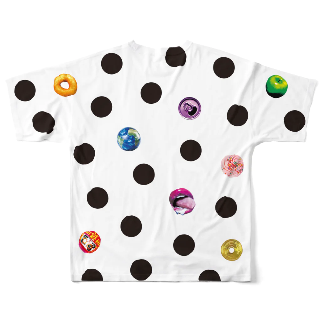 フルスキャ。のドットの宇宙 All-Over Print T-Shirt :back