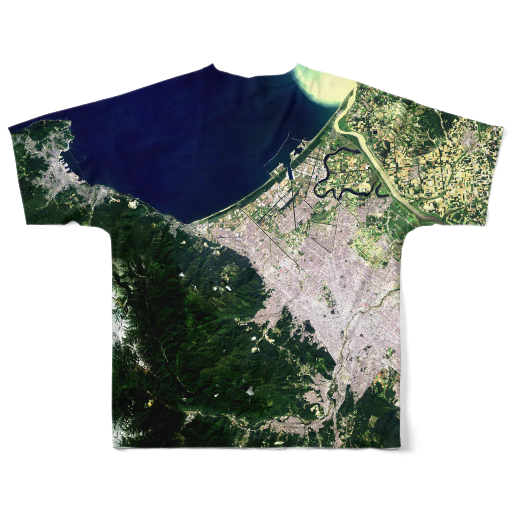 WEAR YOU AREの北海道 小樽市 All-Over Print T-Shirt :back