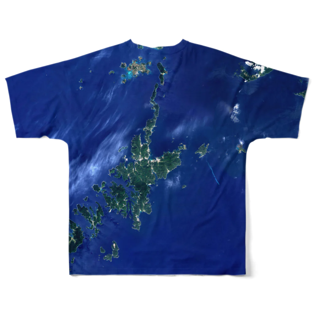 WEAR YOU AREの長崎県 南松浦郡 フルグラフィックTシャツの背面