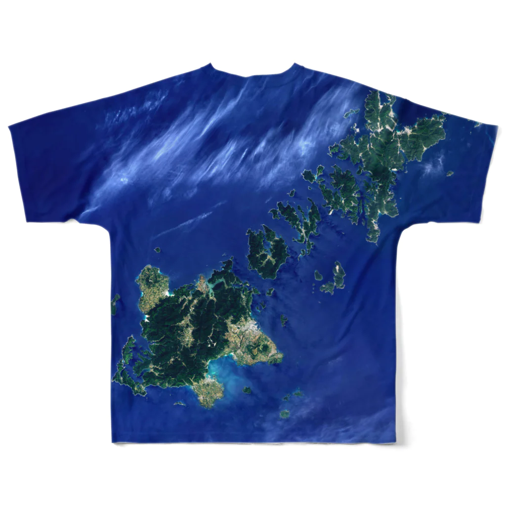 WEAR YOU AREの長崎県 五島市 フルグラフィックTシャツの背面