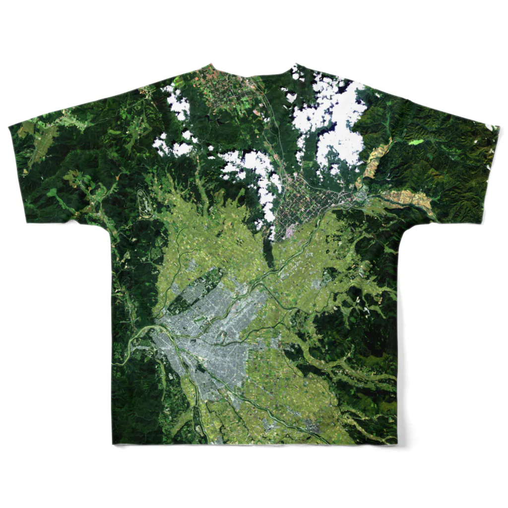 WEAR YOU AREの北海道 旭川市 フルグラフィックTシャツの背面