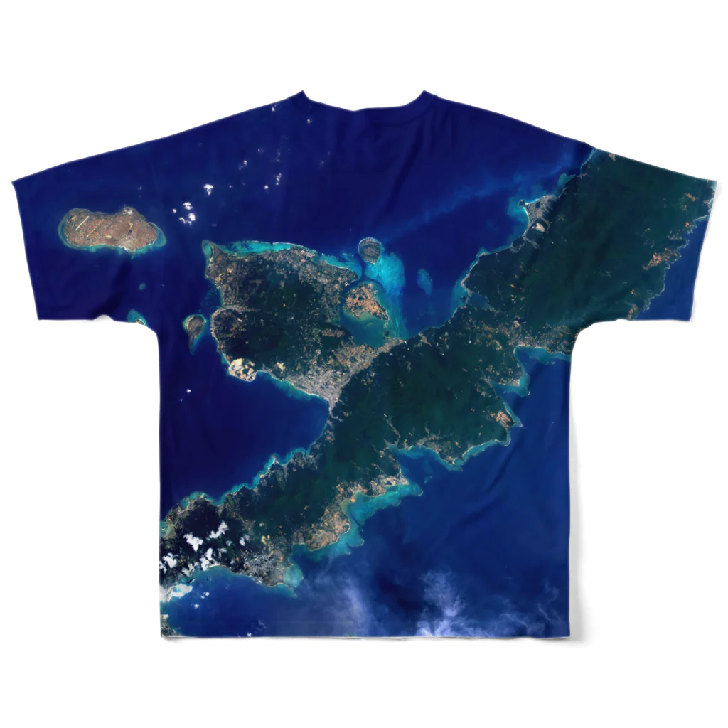 WEAR YOU AREの沖縄県 国頭郡 フルグラフィックTシャツの背面