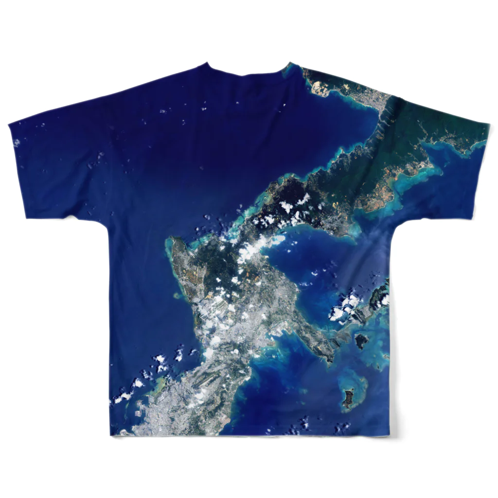 WEAR YOU AREの沖縄県 国頭郡 フルグラフィックTシャツの背面