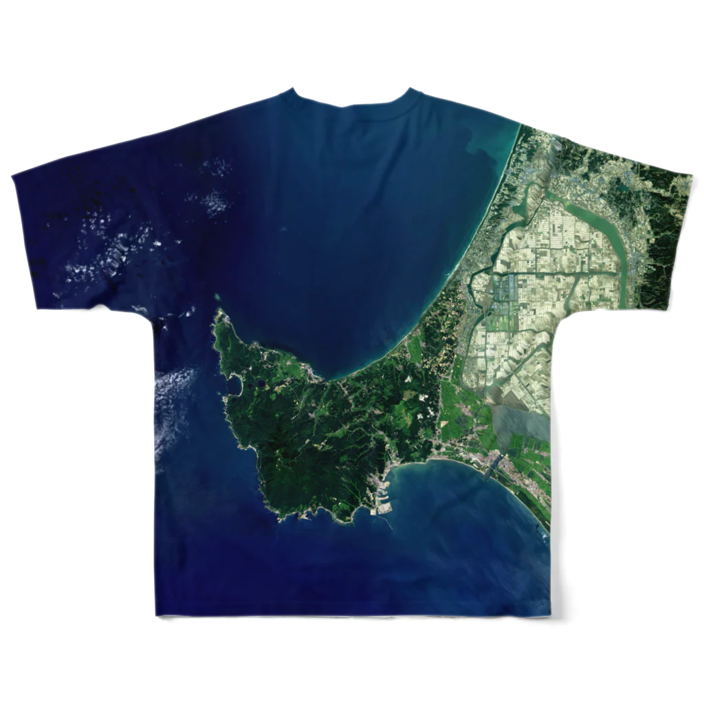 WEAR YOU AREの秋田県 男鹿市 フルグラフィックTシャツの背面