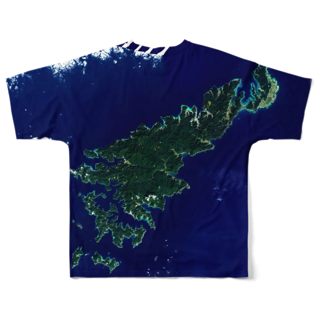 WEAR YOU AREの鹿児島県 奄美市 フルグラフィックTシャツの背面